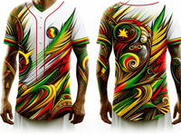 Rasta Baseball Jersey