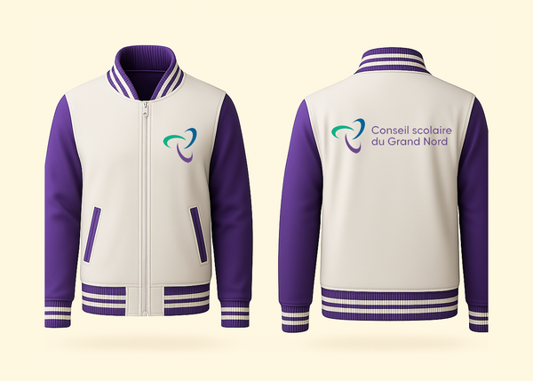 CONSEIL SCOLAIRE DU GRAND NORD VARSITY JACKET