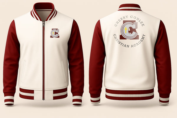 CHERRY VARSITY JACKET